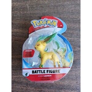 NEW Jazwares PKW3005 Pokemon LEAFEON Articulated Battle Action Figure